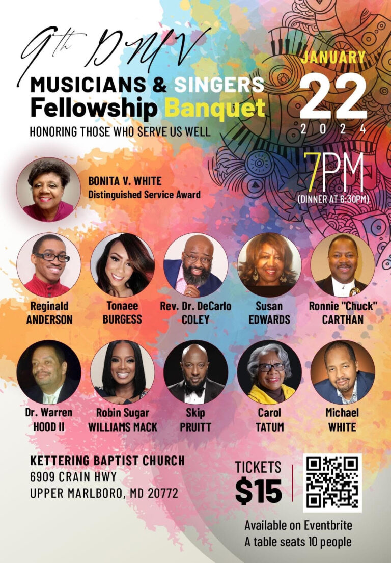 DMV Musician and Singers Fellowship Rolls Out 2024 Honorees