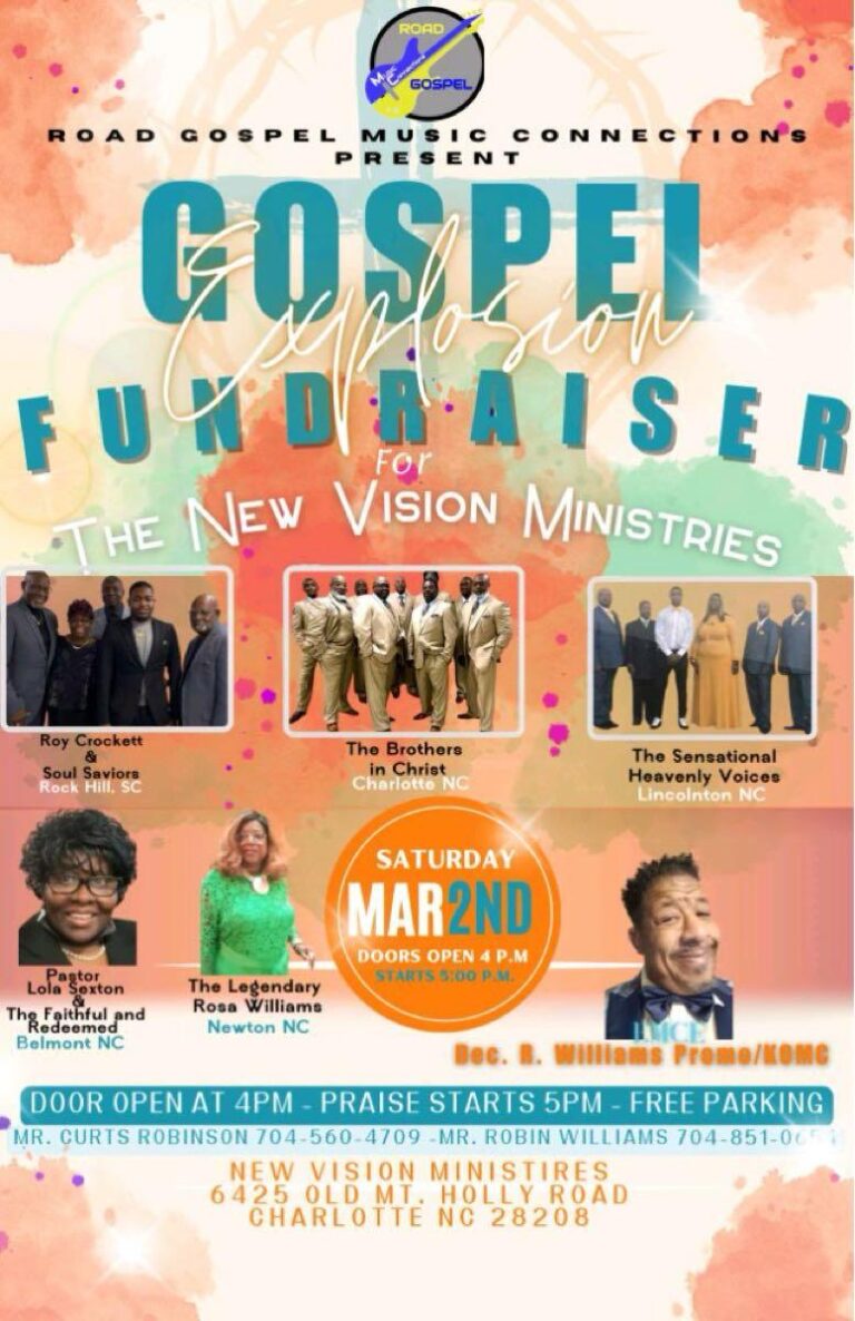 Free Gospel Concert Set for Saturday, March 2