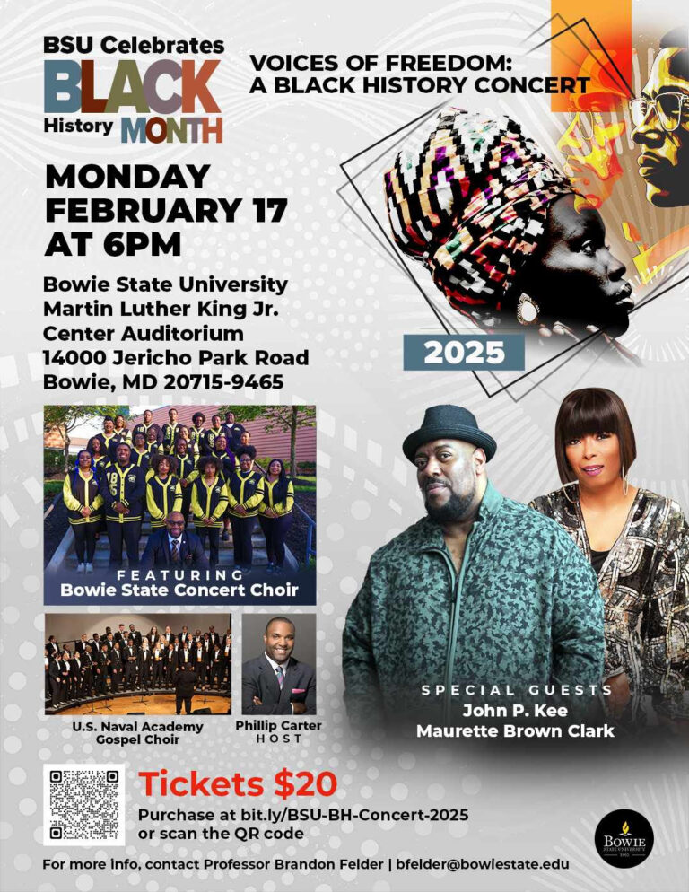 Bowie State University Voices of Freedom Concert set to celebrate Black History Month