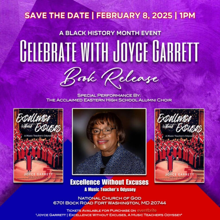 Dr. Joyce Garrett’s National Book Release and Performance Set for February