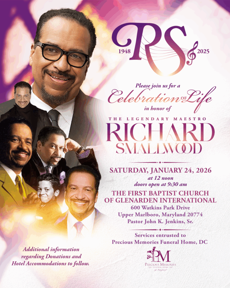 Celebration of Life Services for Gospel Legend Richard Smallwood Announced